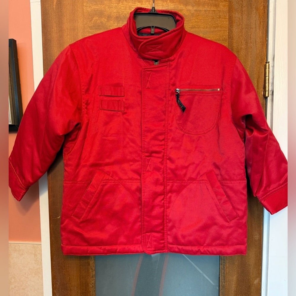 Disney Winnie the Pooh Red UNISEX Utility Jacket Chore Coat Size -8